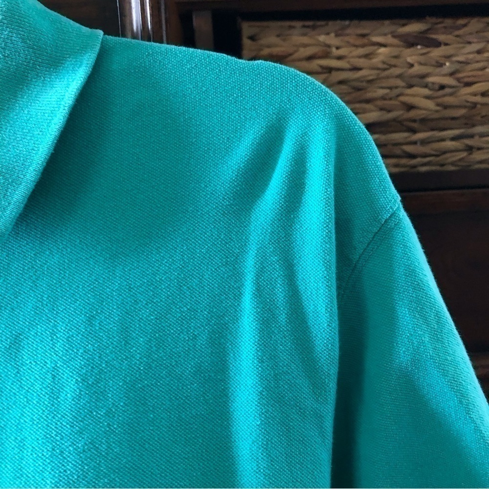 Sun River teal polo short sleeve shirt - Picture 3 of 7